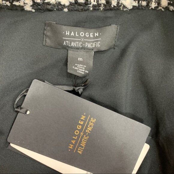 Halogen x Atlantic-Pacific Tulle Ruffle Plaid Jacket - Picture 4 of 6